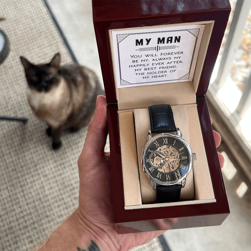 Openwork Watch Gift for Him