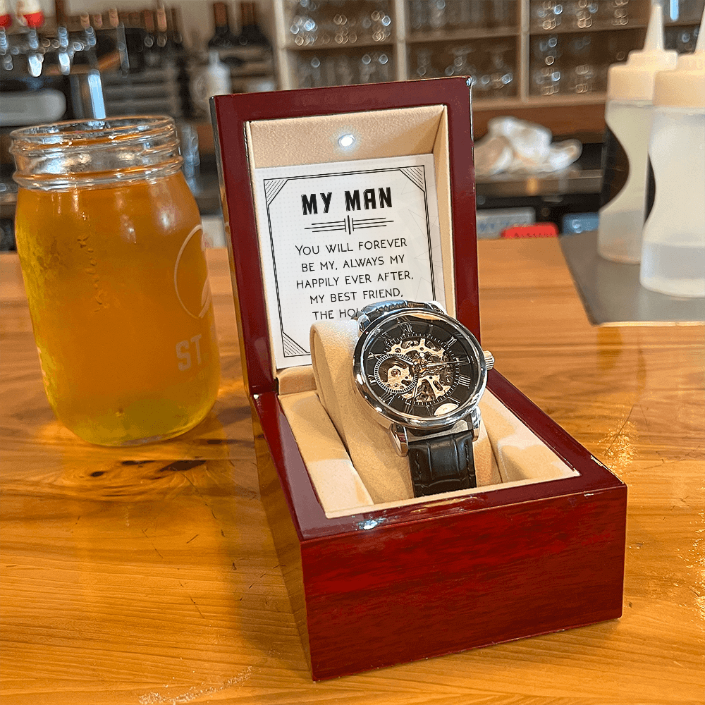 Openwork Watch Gift for Him