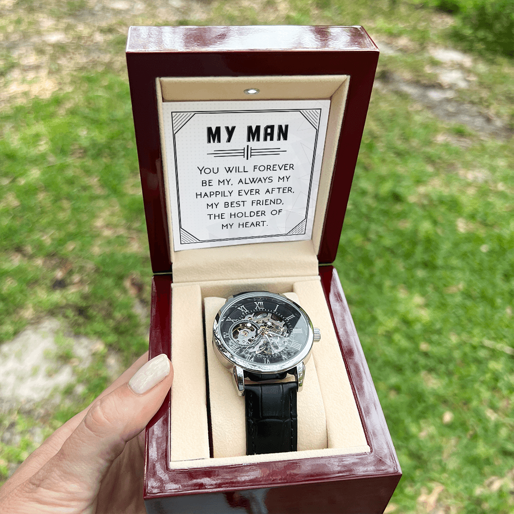 Openwork Watch Gift for Him
