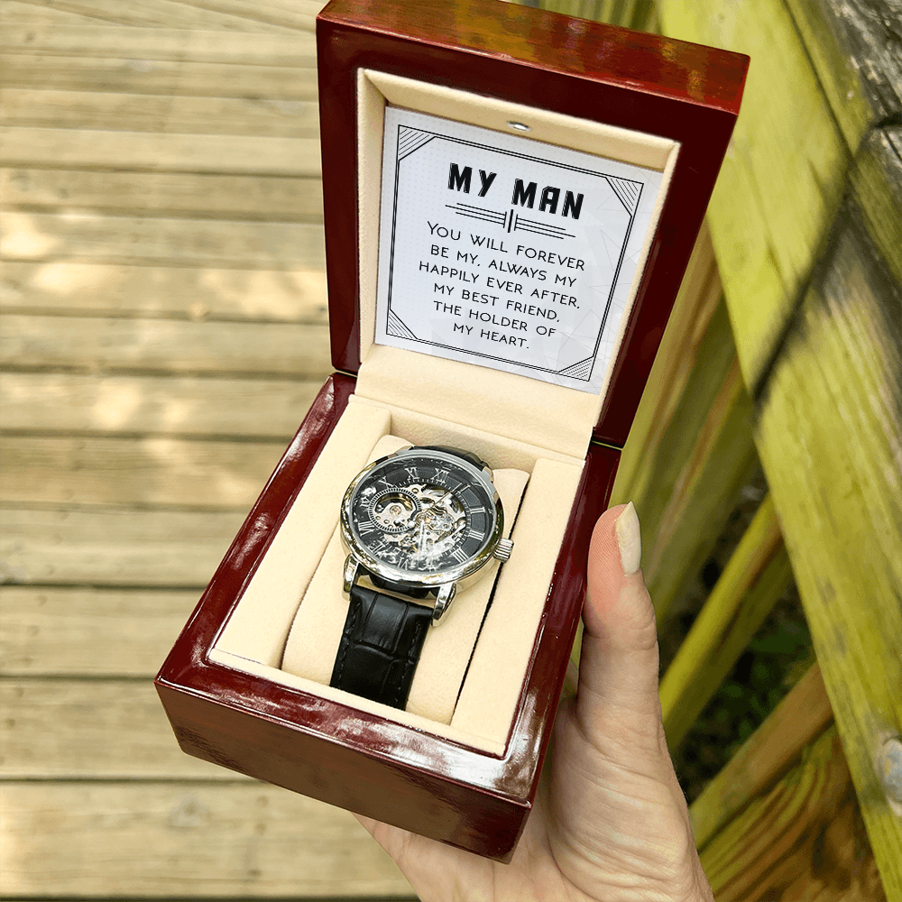 Openwork Watch Gift for Him