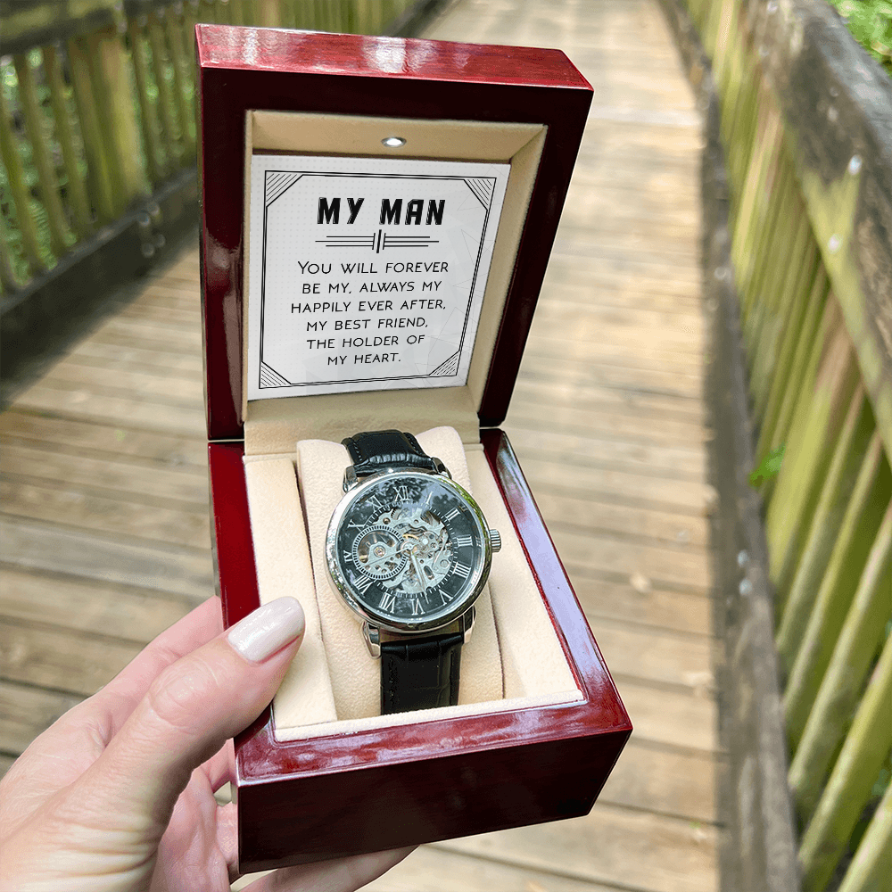 Openwork Watch Gift for Him