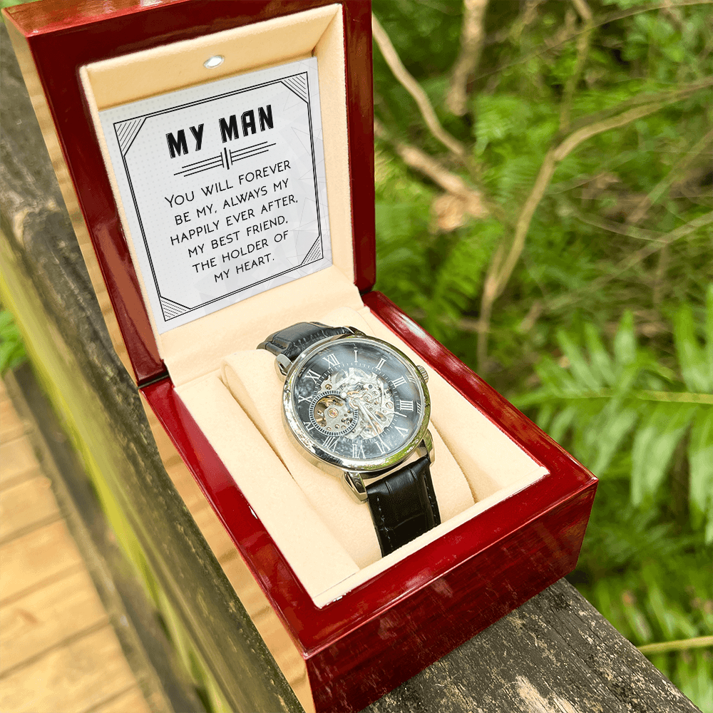 Openwork Watch Gift for Him