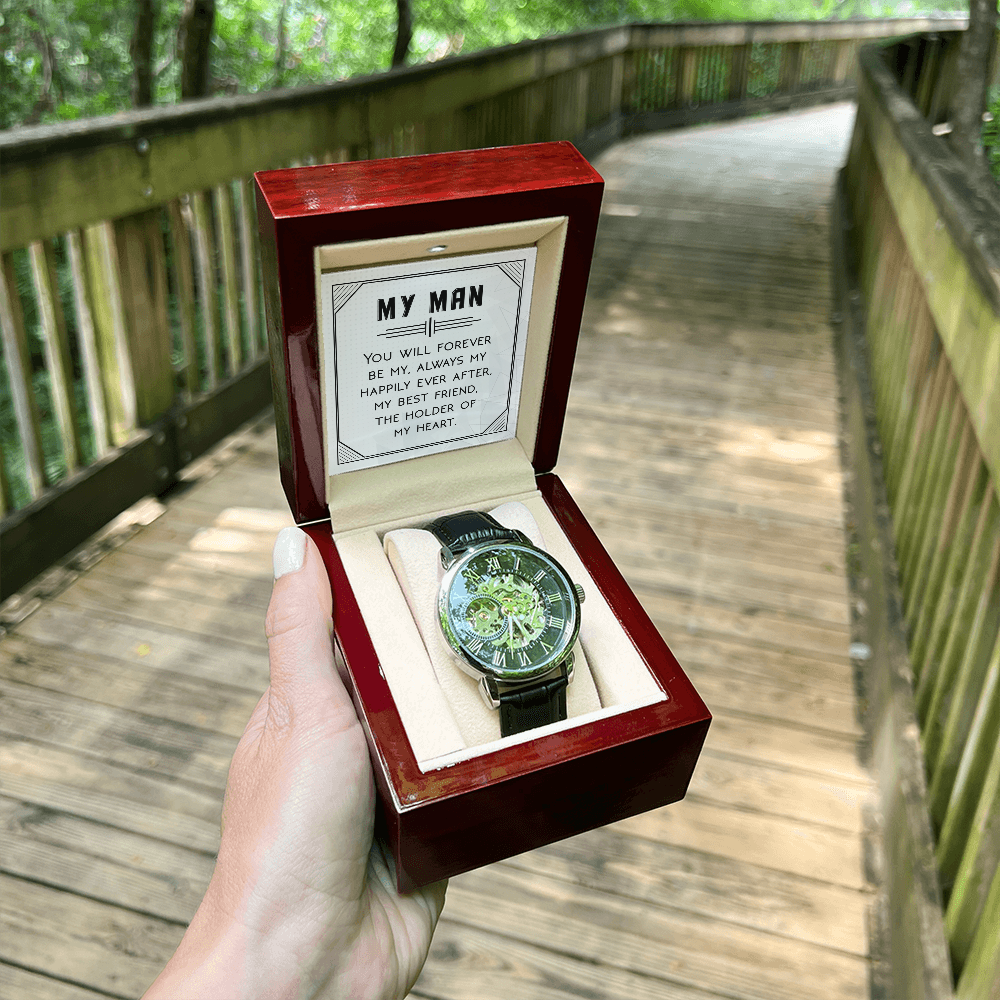 Openwork Watch Gift for Him