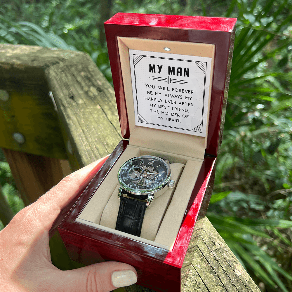 Openwork Watch Gift for Him