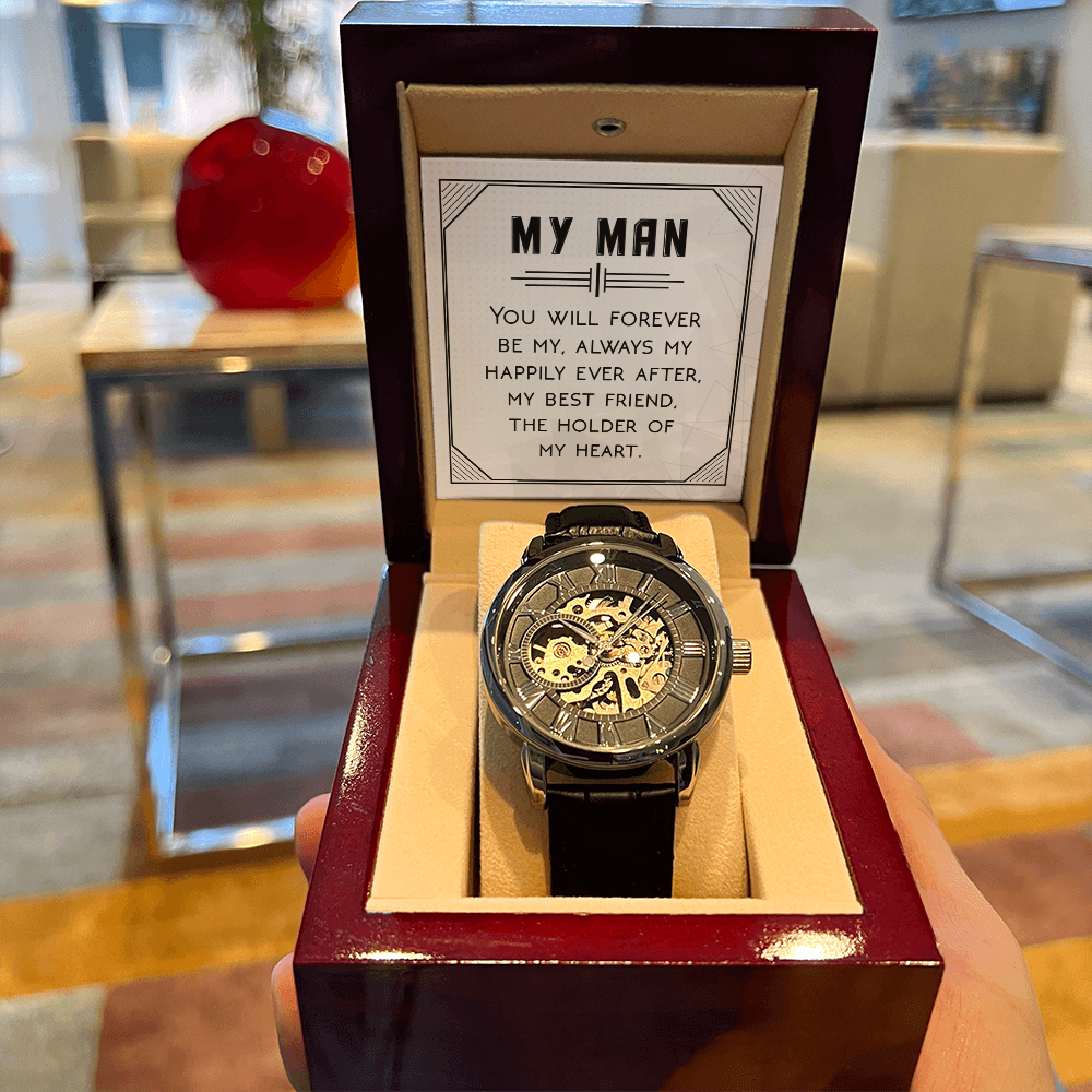 Openwork Watch Gift for Him