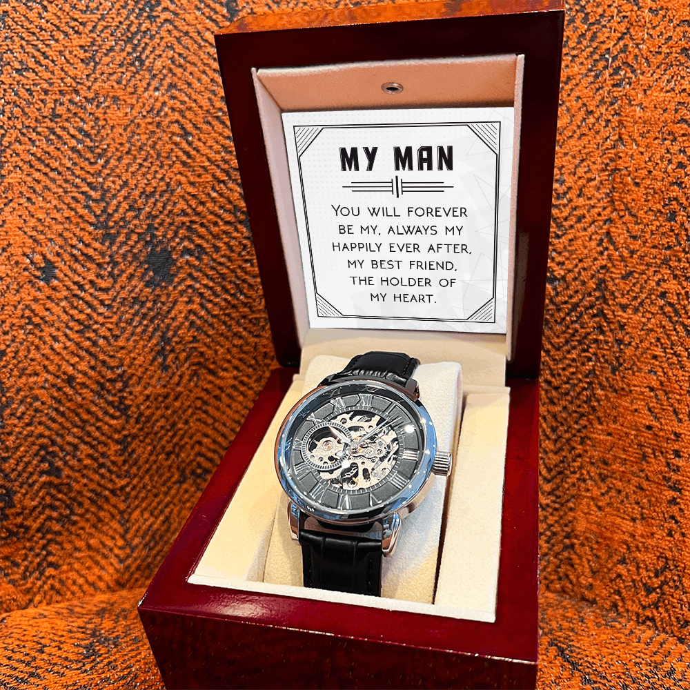 Openwork Watch Gift for Him