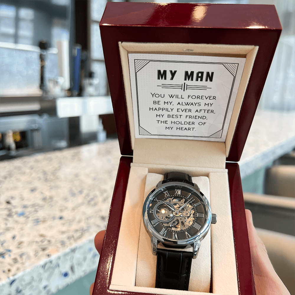 Openwork Watch Gift for Him