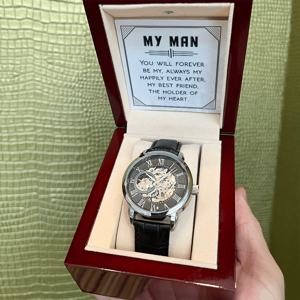 Openwork Watch Gift for Him