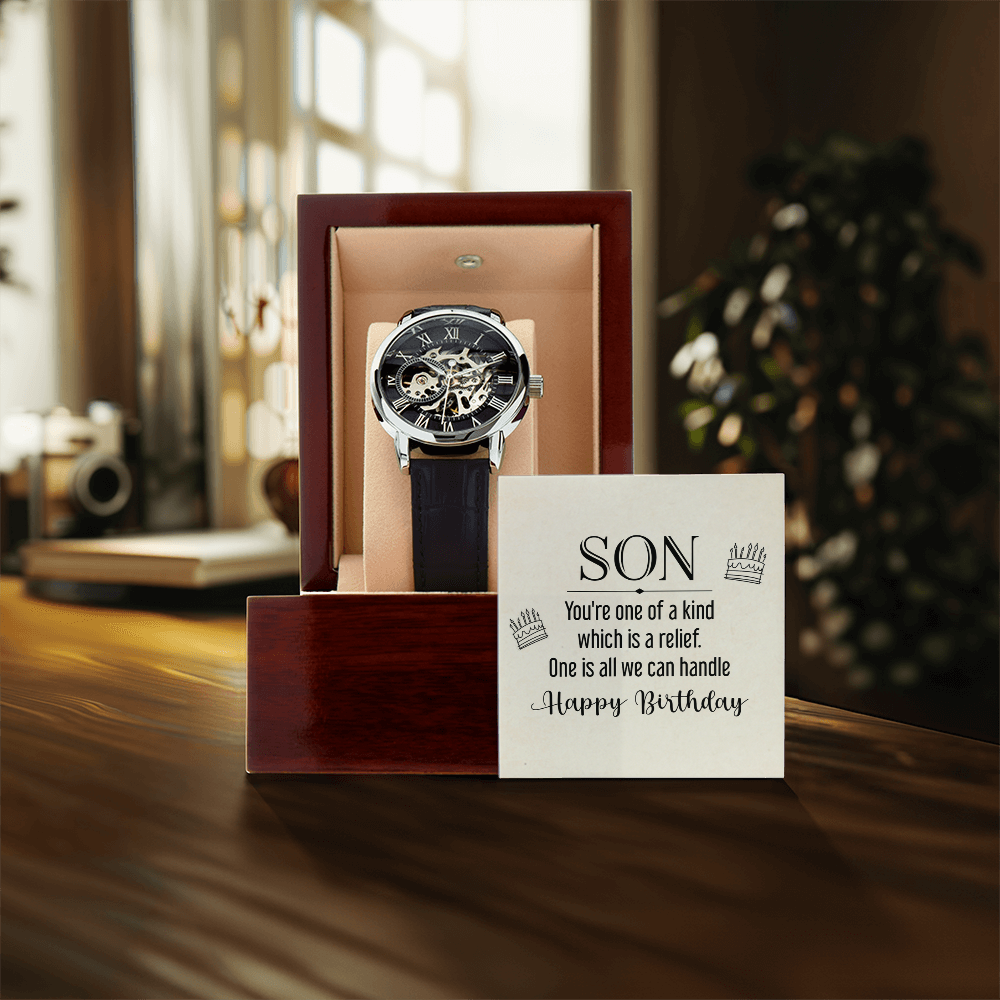 Openwork Watch Gift for Son Birthday