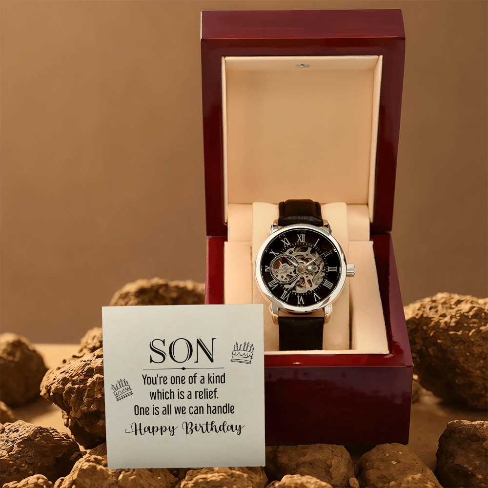 Openwork Watch Gift for Son Birthday