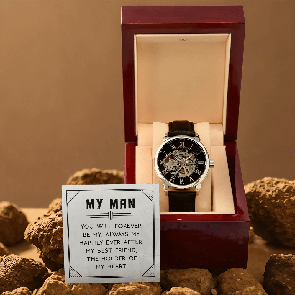 Openwork Watch Gift for Him