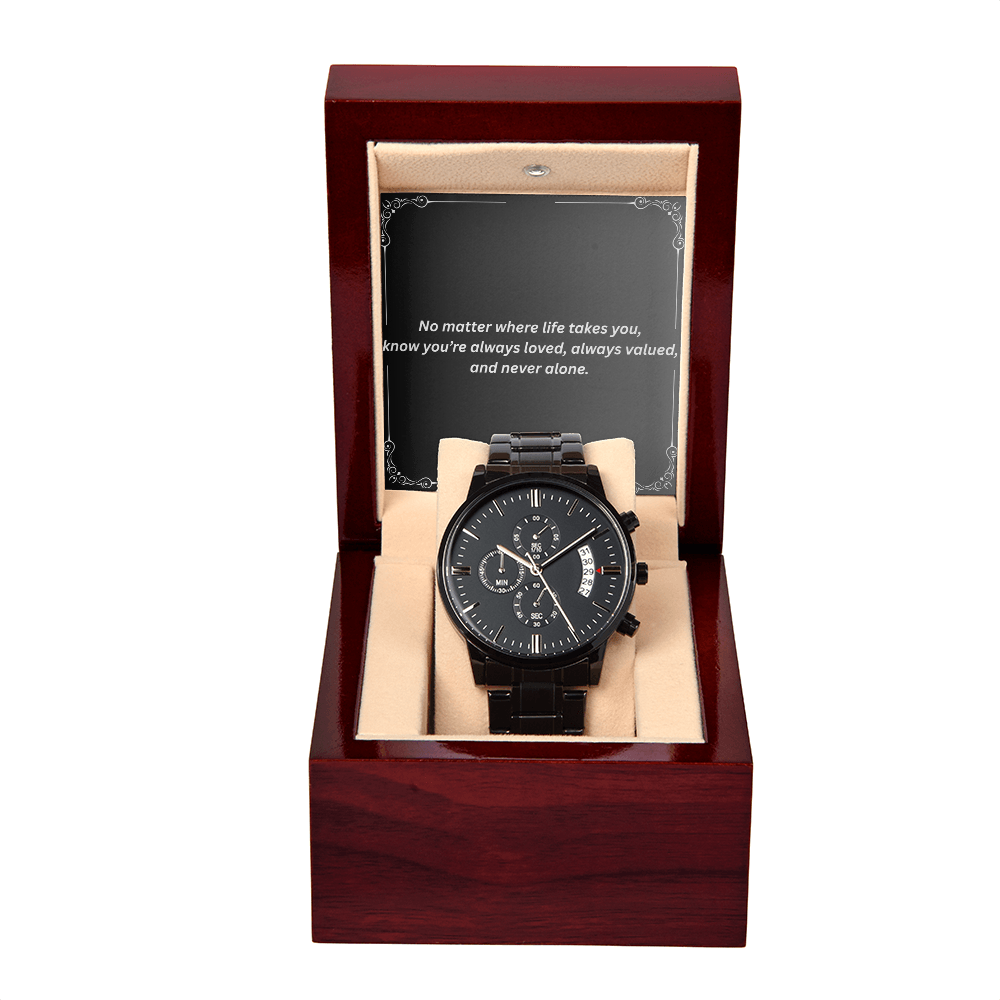 Black Chronograph Watch – Perfect Gift for Men