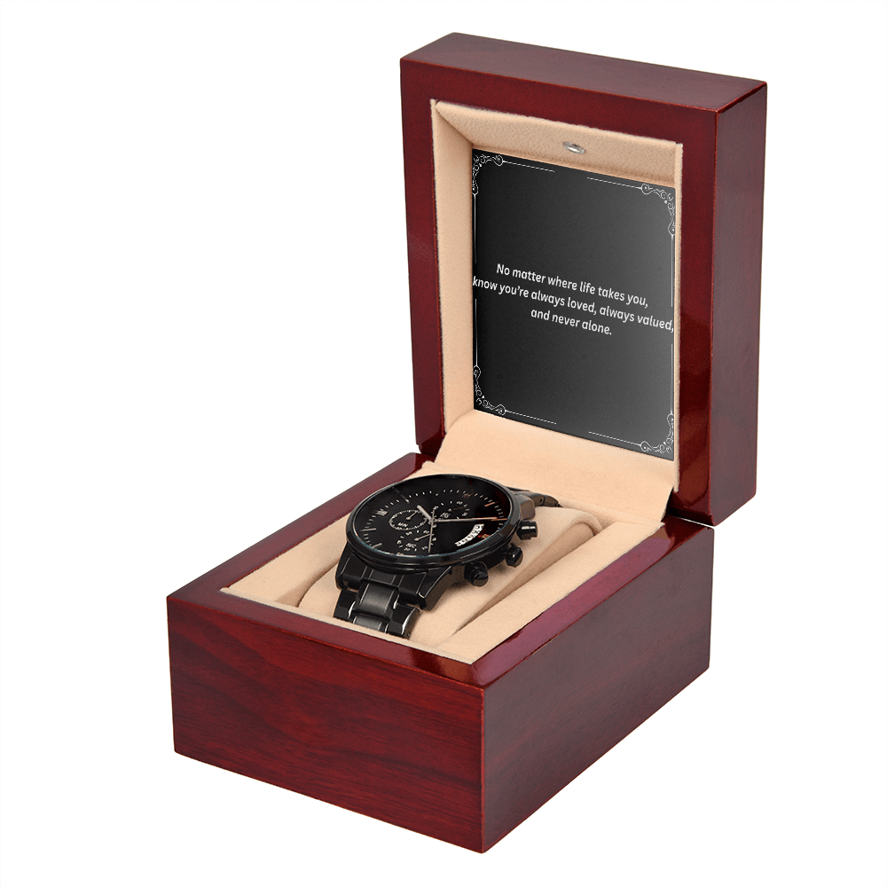 Black Chronograph Watch – Perfect Gift for Men