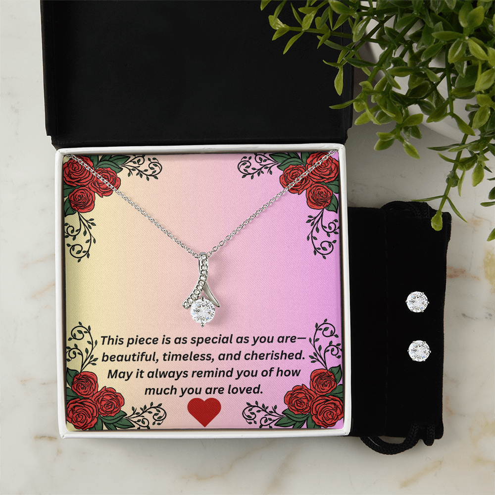 Alluring Beauty Necklace & Earring Set – Gift for Her