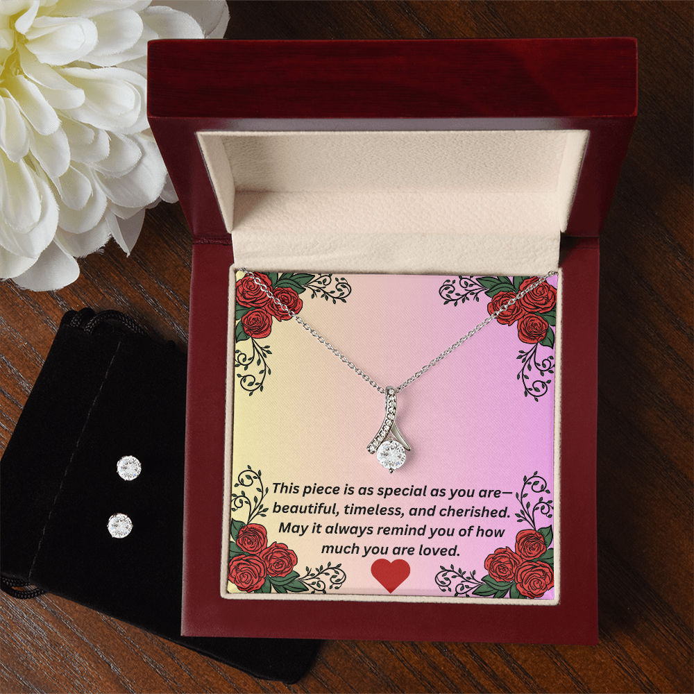 Alluring Beauty Necklace & Earring Set – Gift for Her