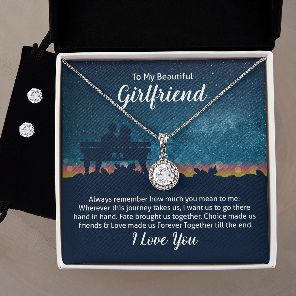 Eternal Hope Necklace & Earring Set Gift for Girlfriend