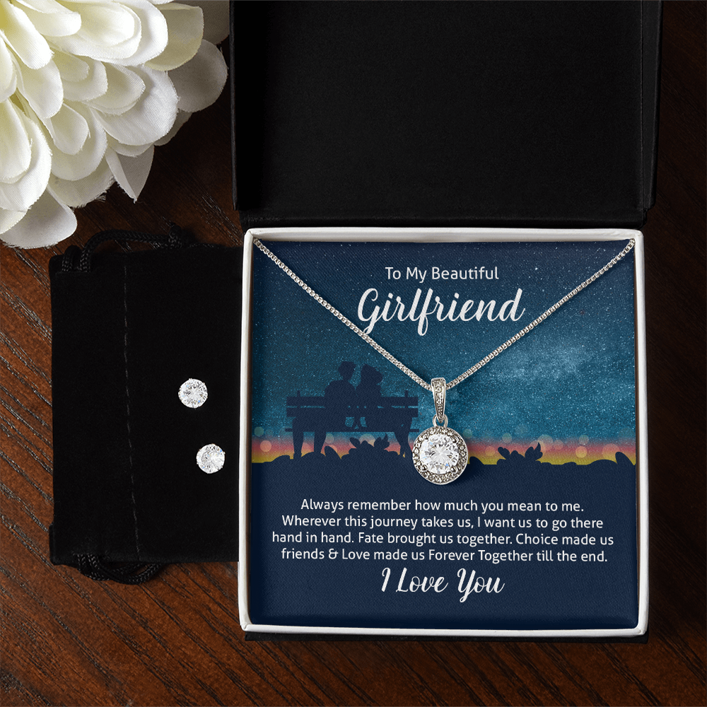 Eternal Hope Necklace & Earring Set Gift for Girlfriend