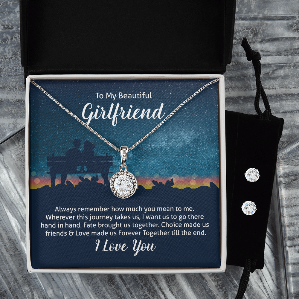 Eternal Hope Necklace & Earring Set Gift for Girlfriend