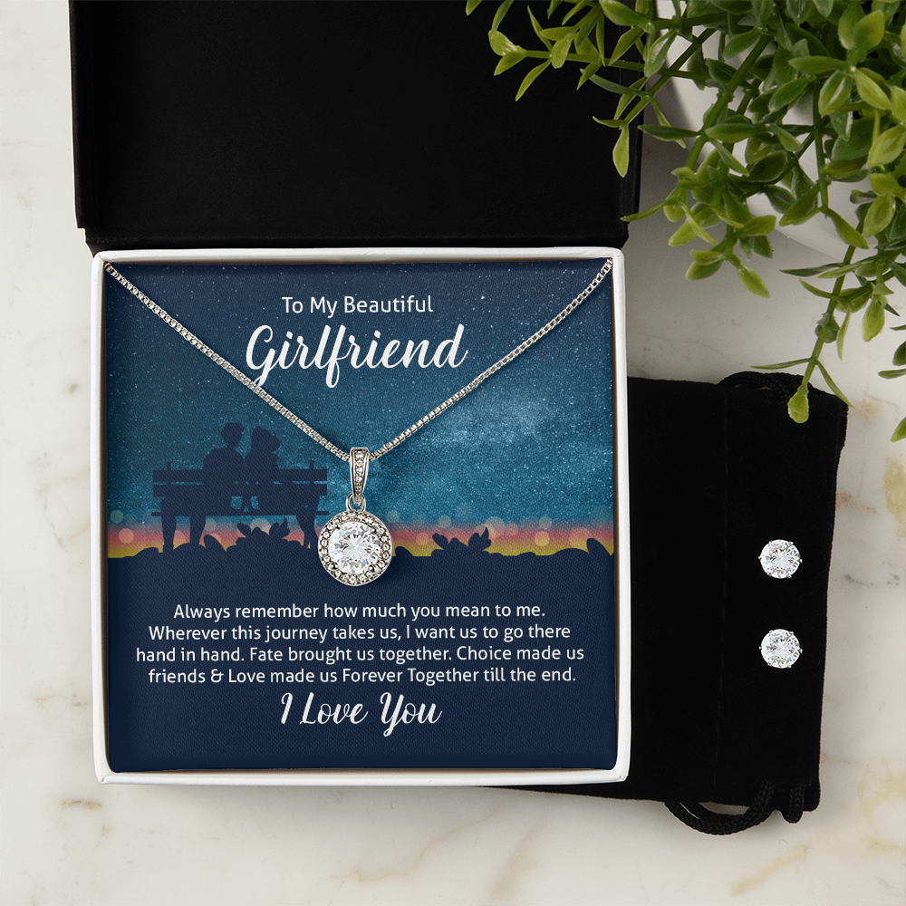 Eternal Hope Necklace & Earring Set Gift for Girlfriend