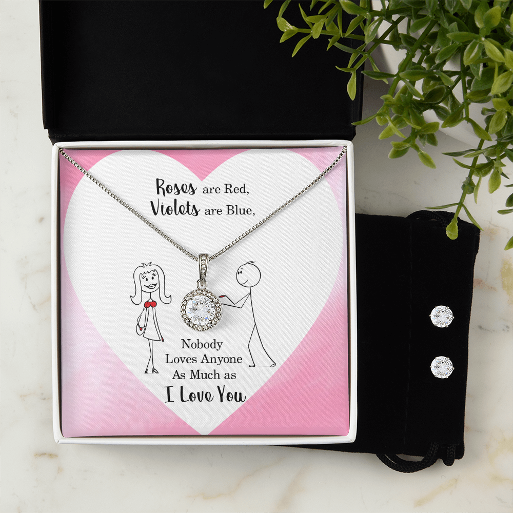 Eternal Hope Necklace & Earing Set Gift for Her