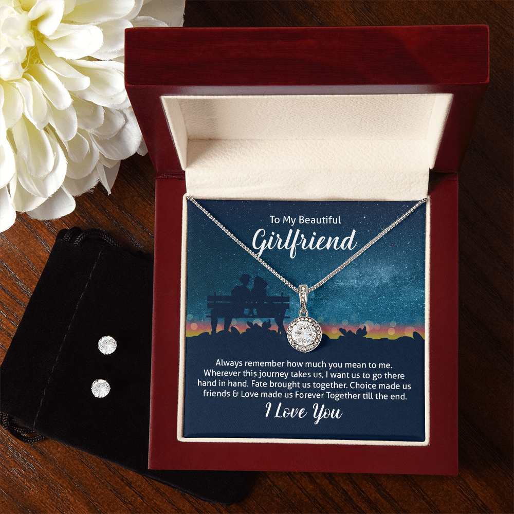 Eternal Hope Necklace & Earring Set Gift for Girlfriend