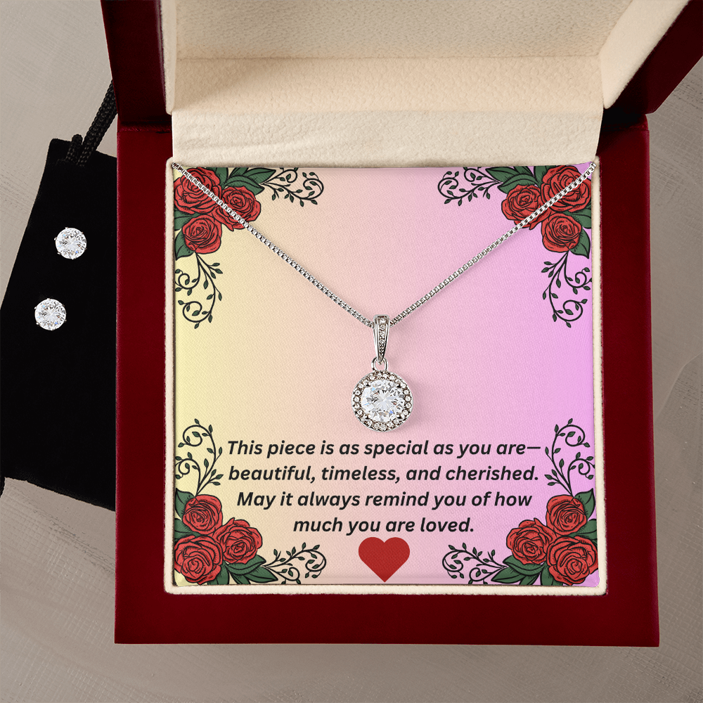 Eternal Hope Necklace & Earring Set – Gift for Her