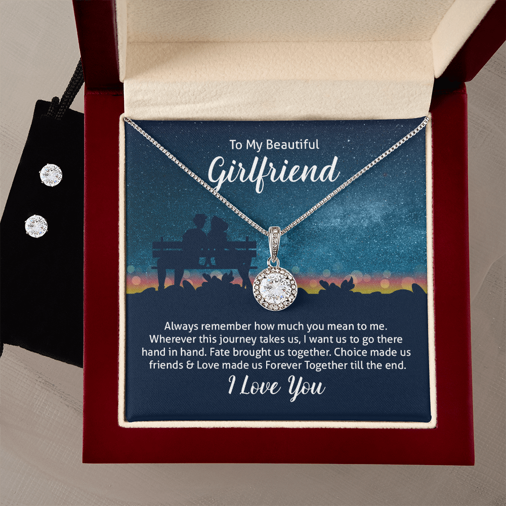 Eternal Hope Necklace & Earring Set Gift for Girlfriend