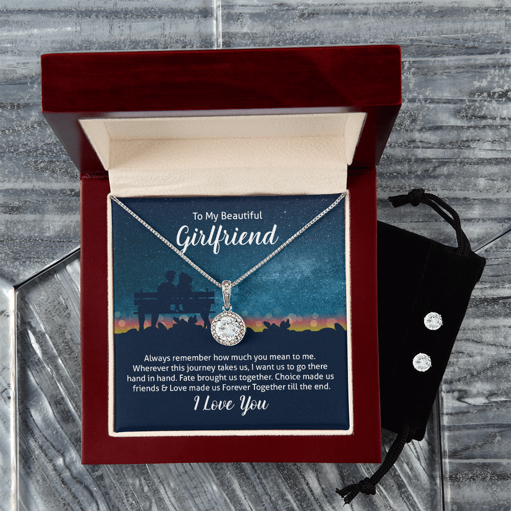 Eternal Hope Necklace & Earring Set Gift for Girlfriend