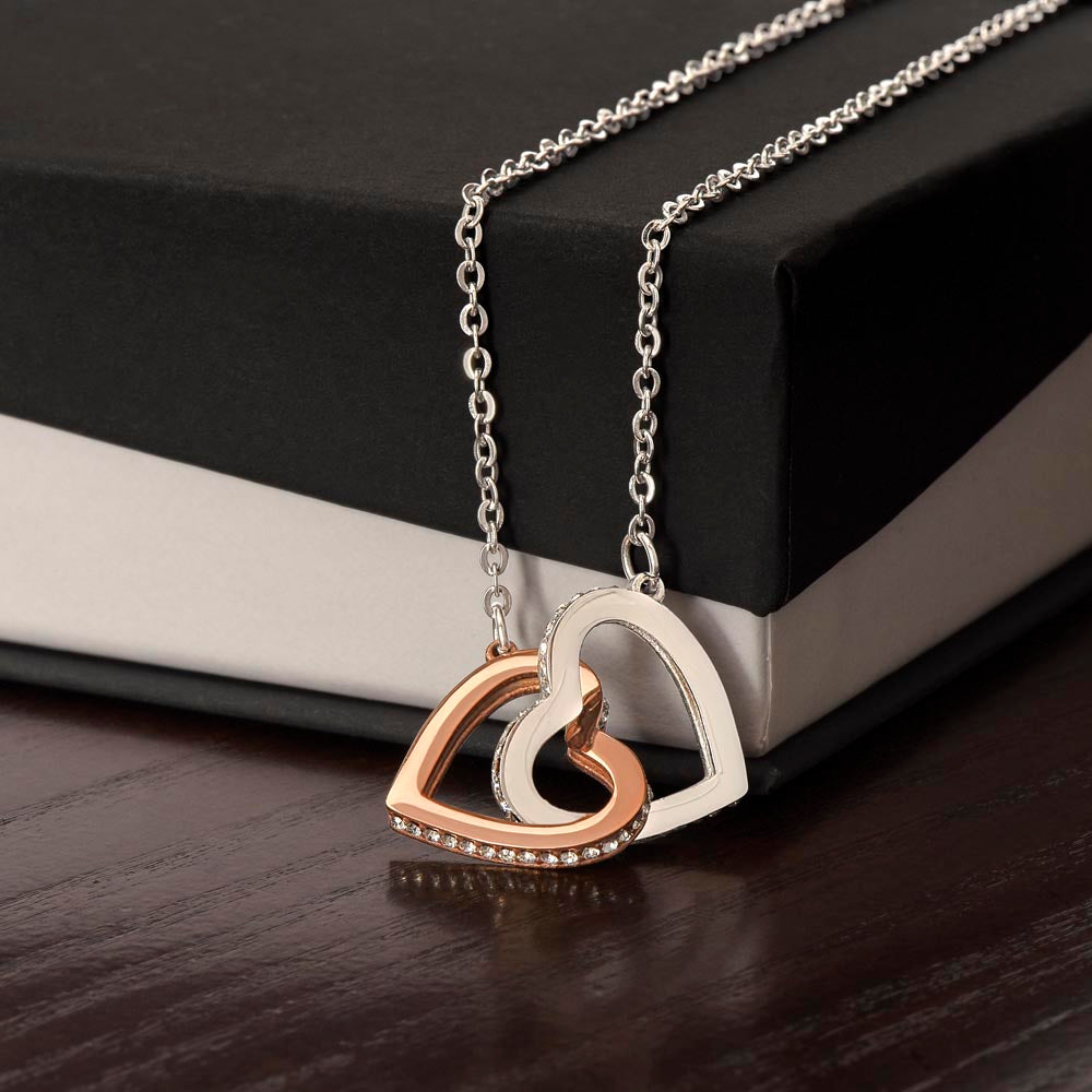 Interlocking Heart Necklace – Gift for Her
