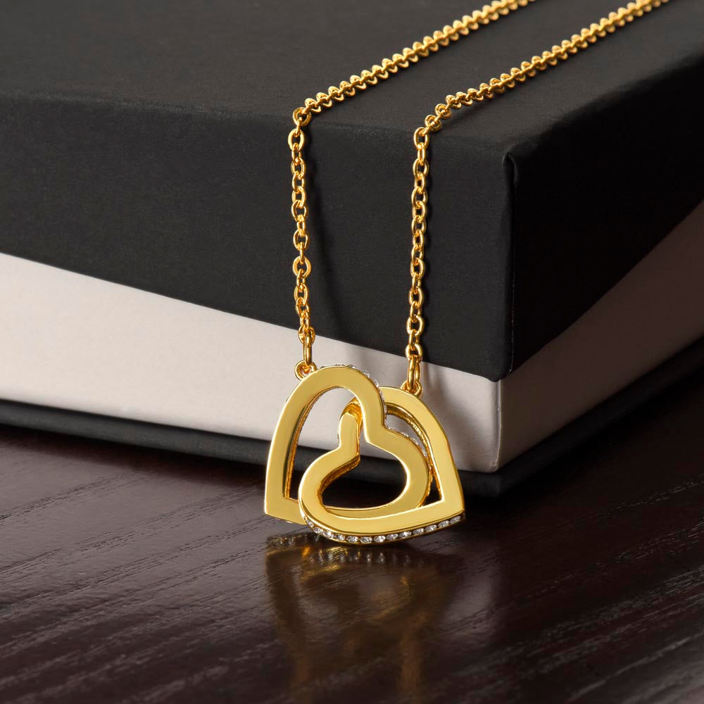 Interlocking Heart Necklace – Gift for Her