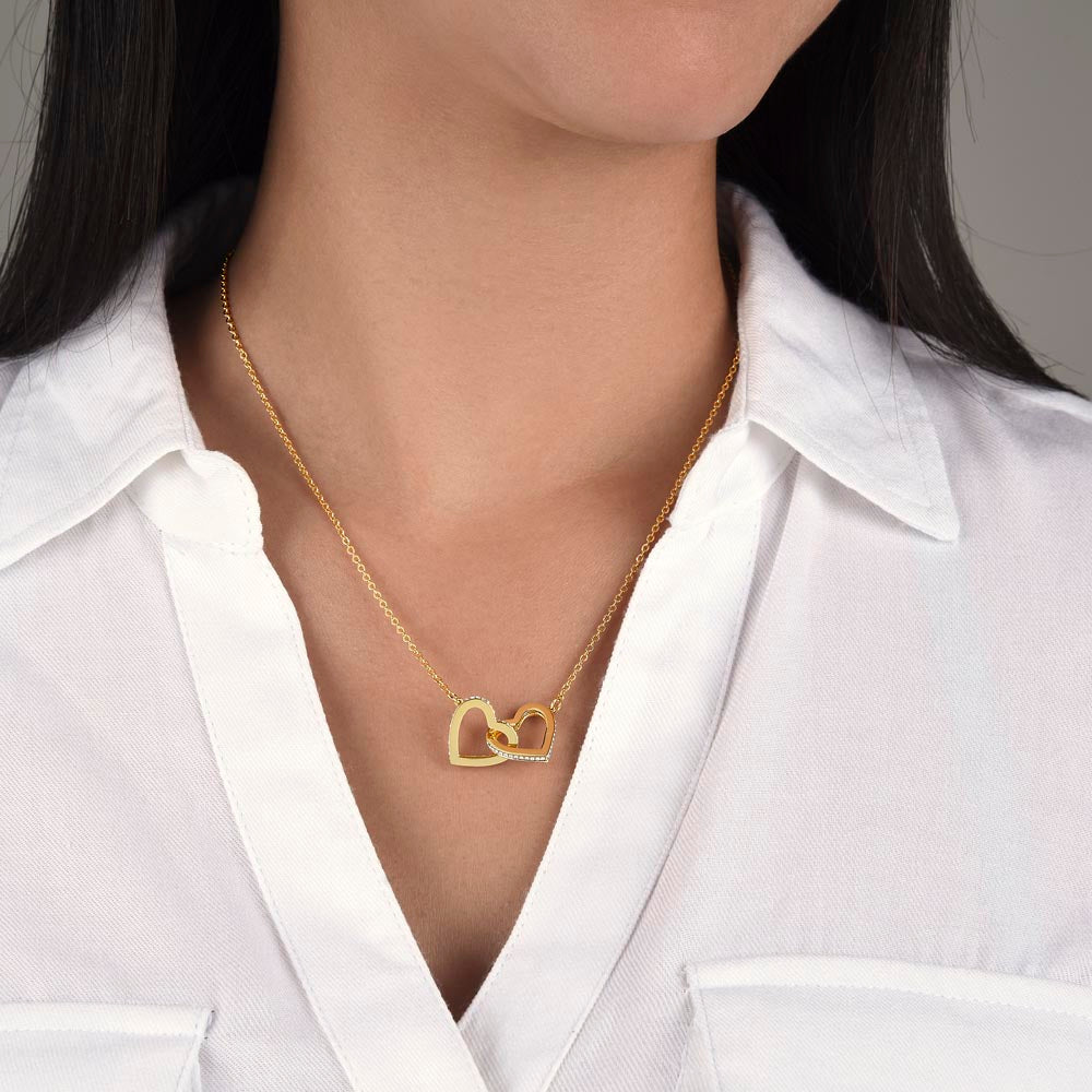 Interlocking Heart Necklace – Gift for Her