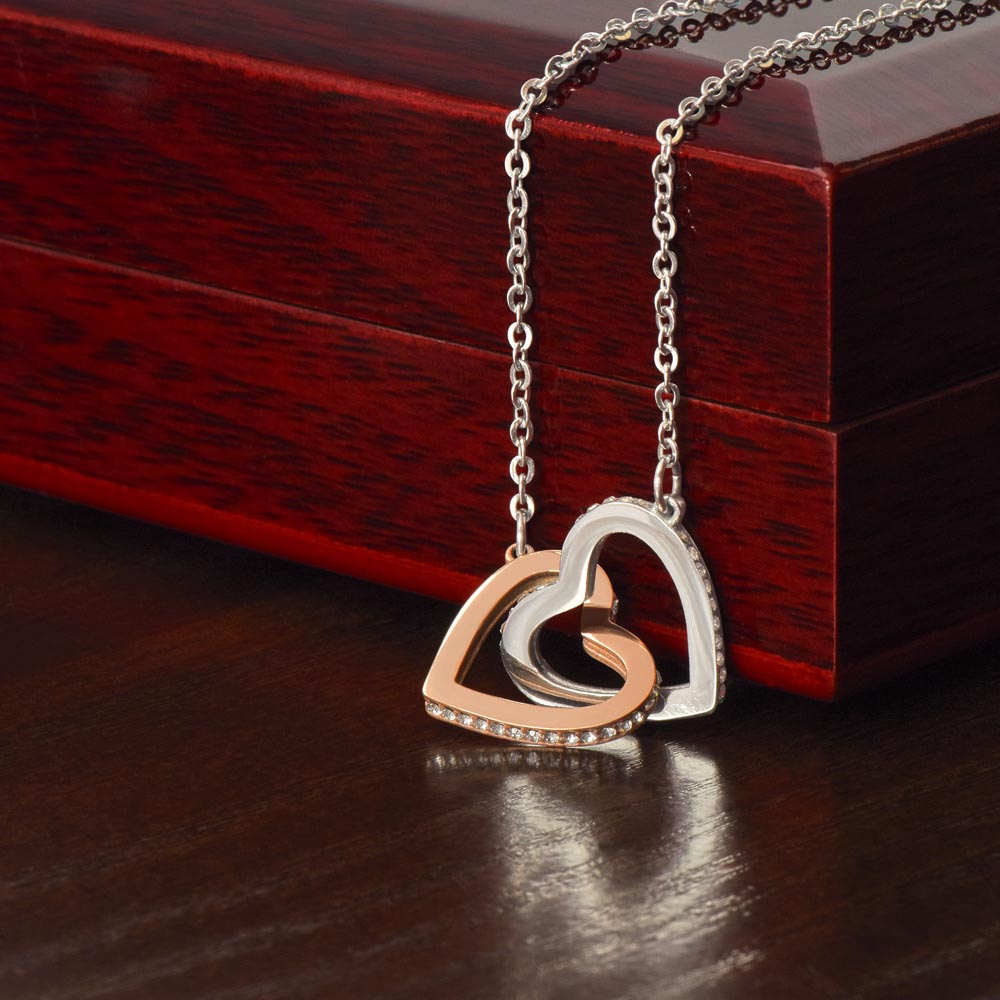 Interlocking Heart Necklace – Gift for Her