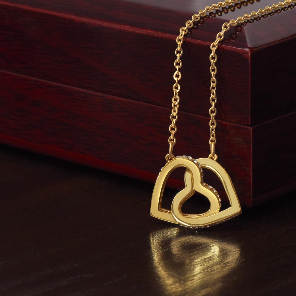 Interlocking Heart Necklace – Gift for Her