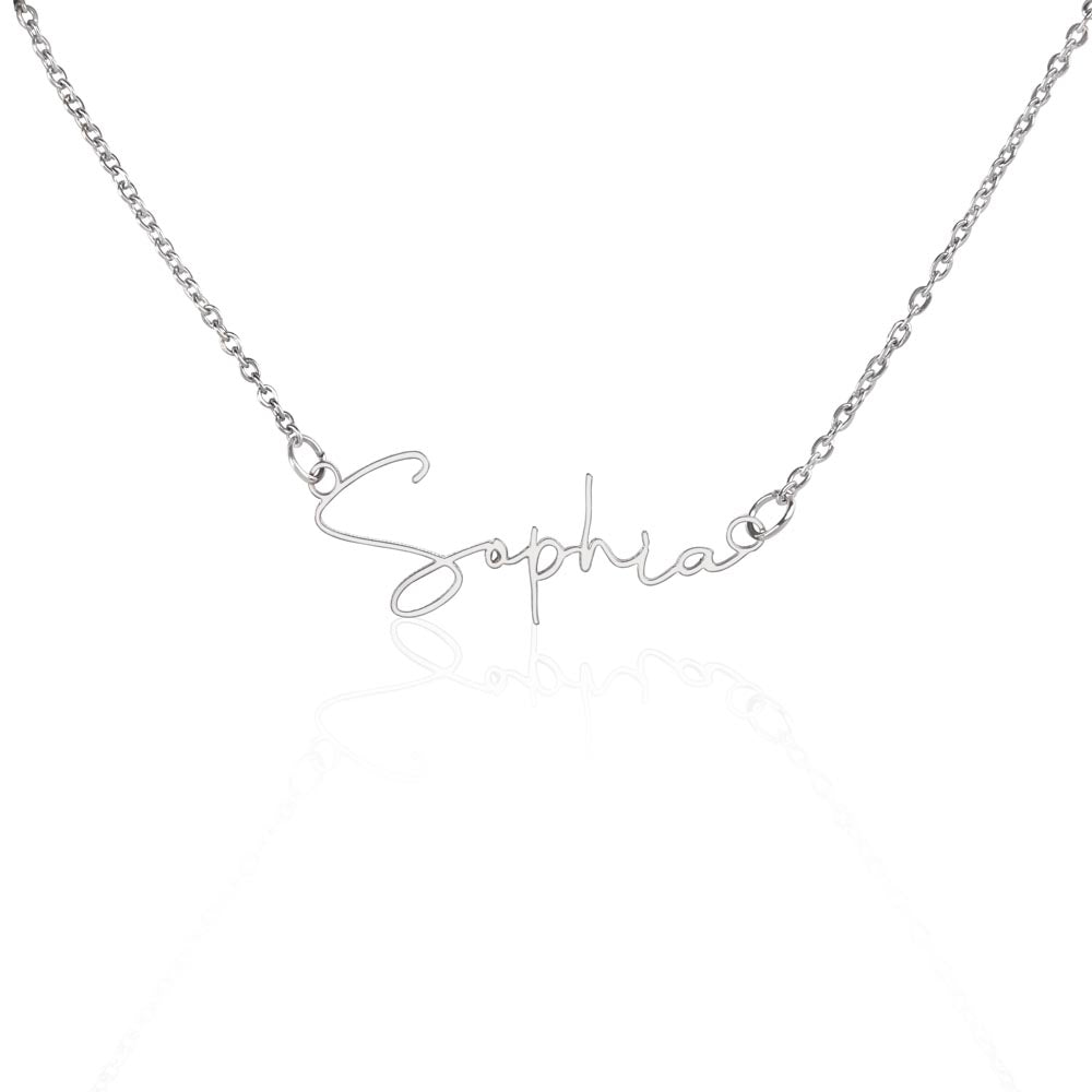 Custom Name Necklace Signature Style
