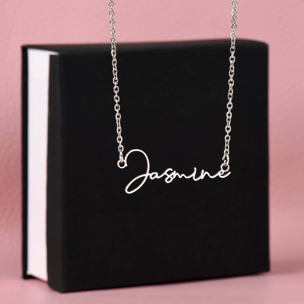 Custom Name Necklace Signature Style