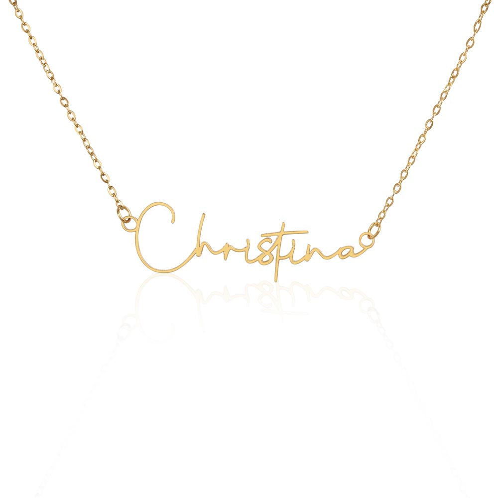 Custom Name Necklace Signature Style