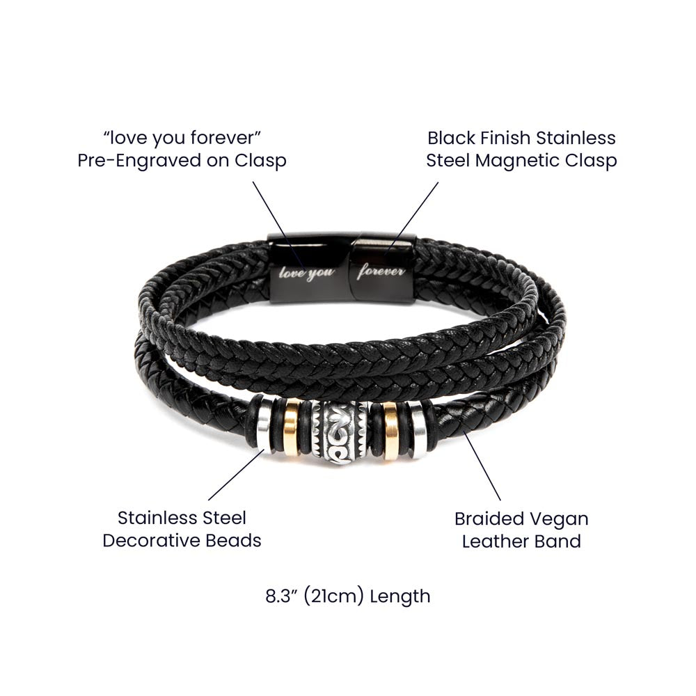 Love You Forever Bracelet – A Meaningful Gift for Him