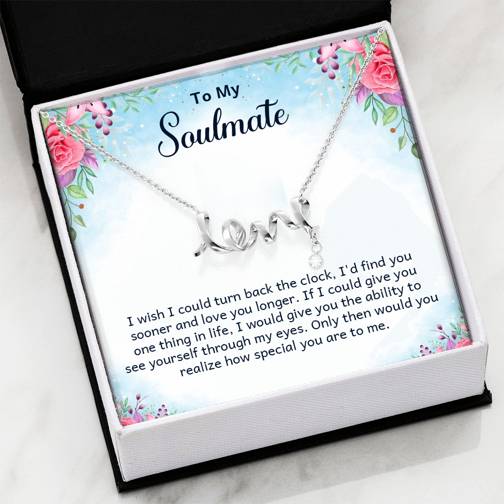 Scripted Love Necklace Gift for Her