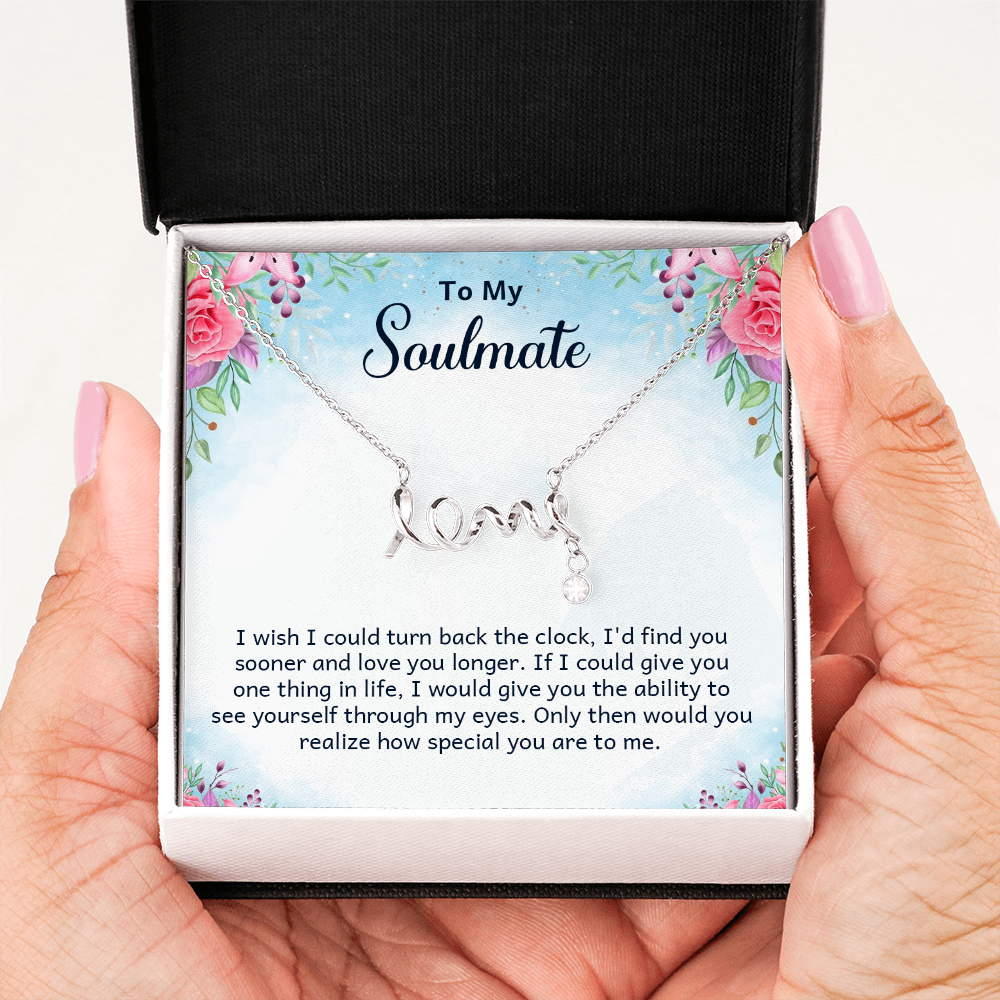 Scripted Love Necklace Gift for Her
