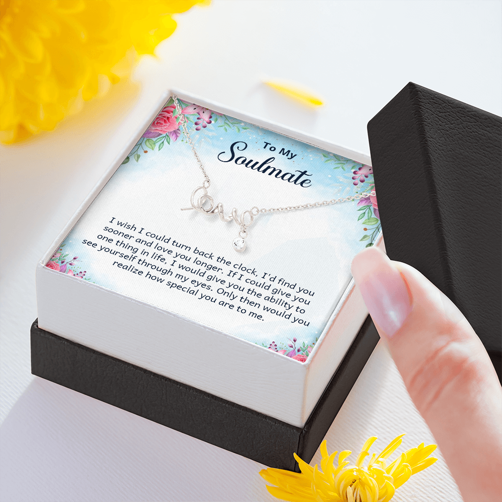 Scripted Love Necklace Gift for Her