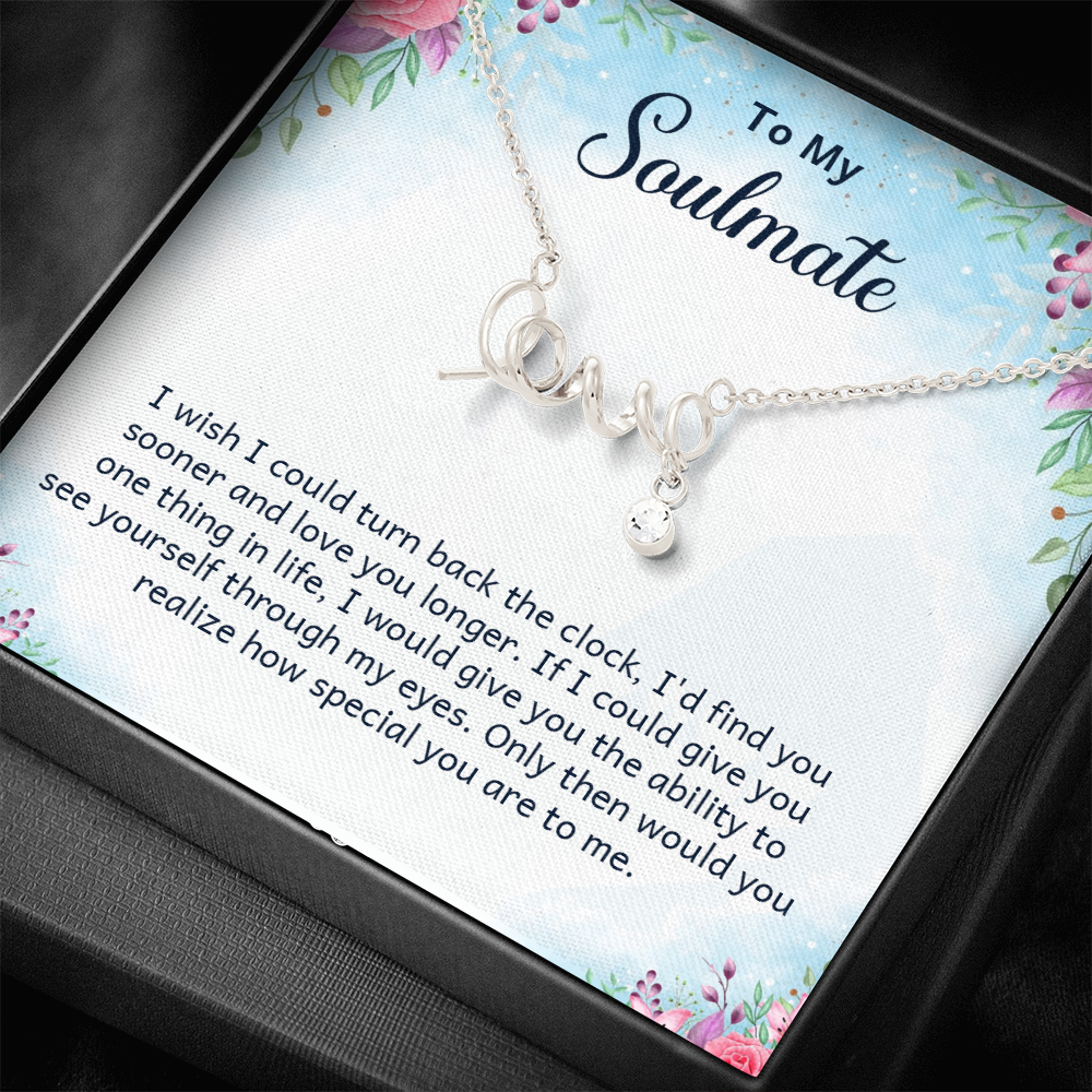Scripted Love Necklace Gift for Her