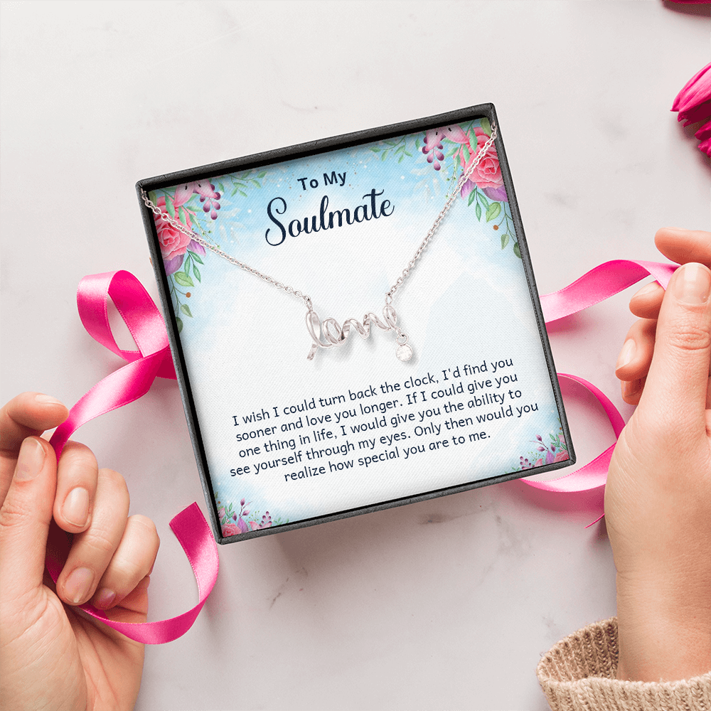 Scripted Love Necklace Gift for Her