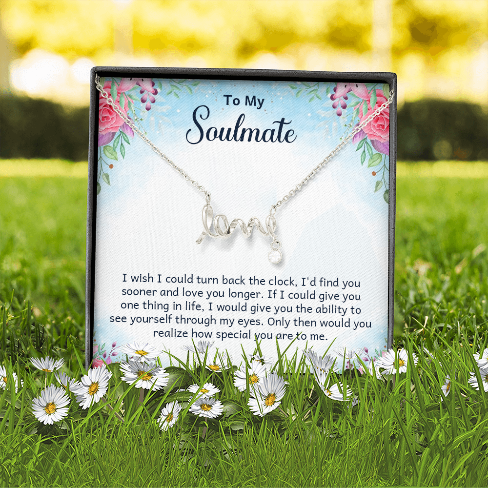 Scripted Love Necklace Gift for Her