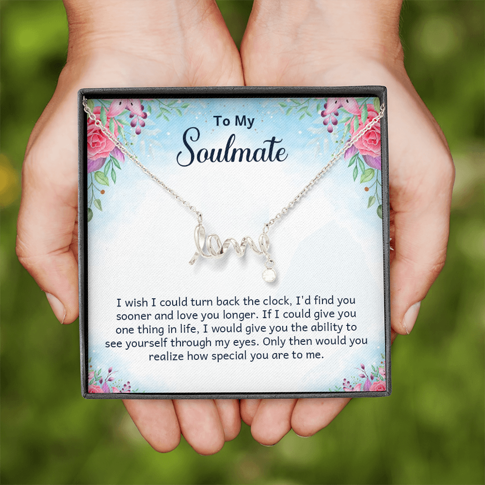 Scripted Love Necklace Gift for Her