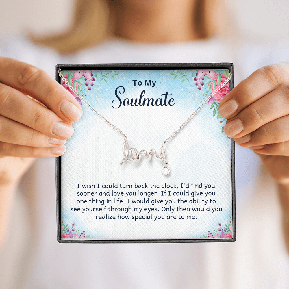 Scripted Love Necklace Gift for Her