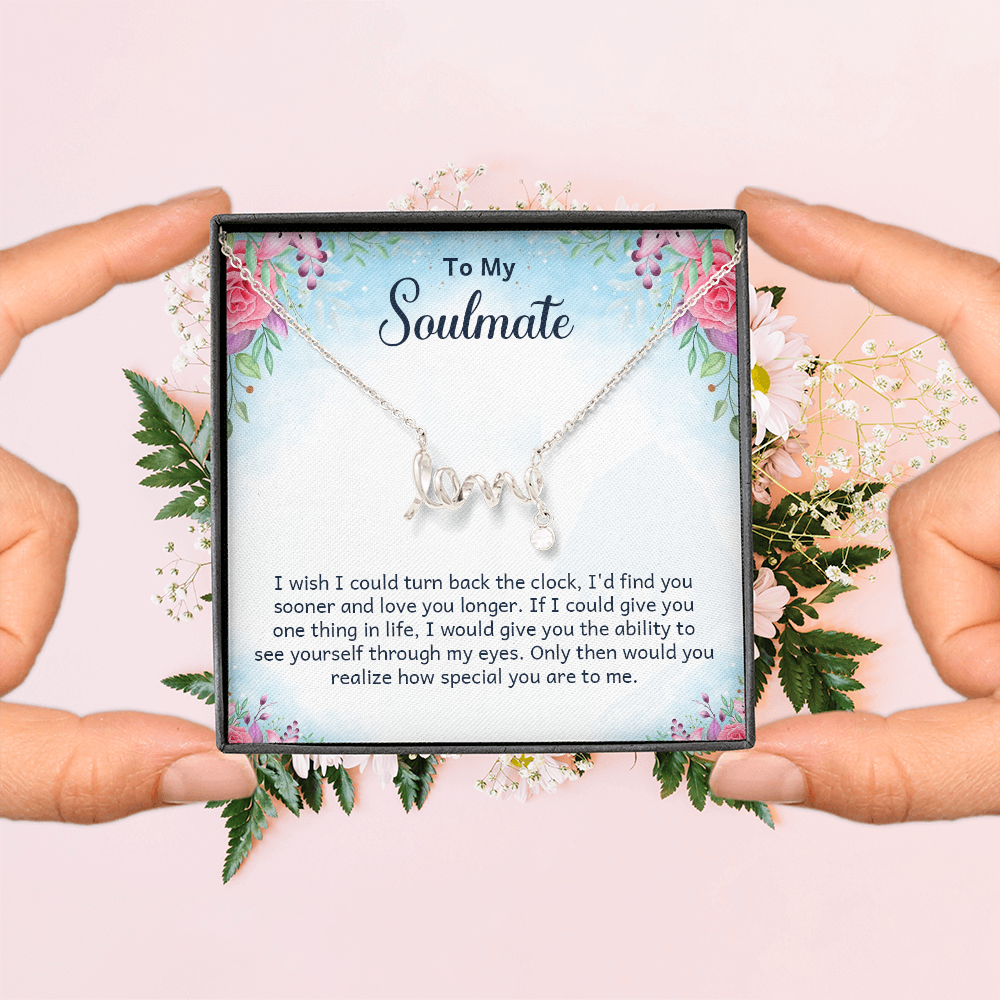 Scripted Love Necklace Gift for Her