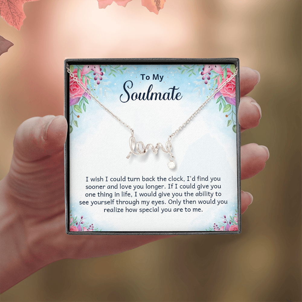 Scripted Love Necklace Gift for Her