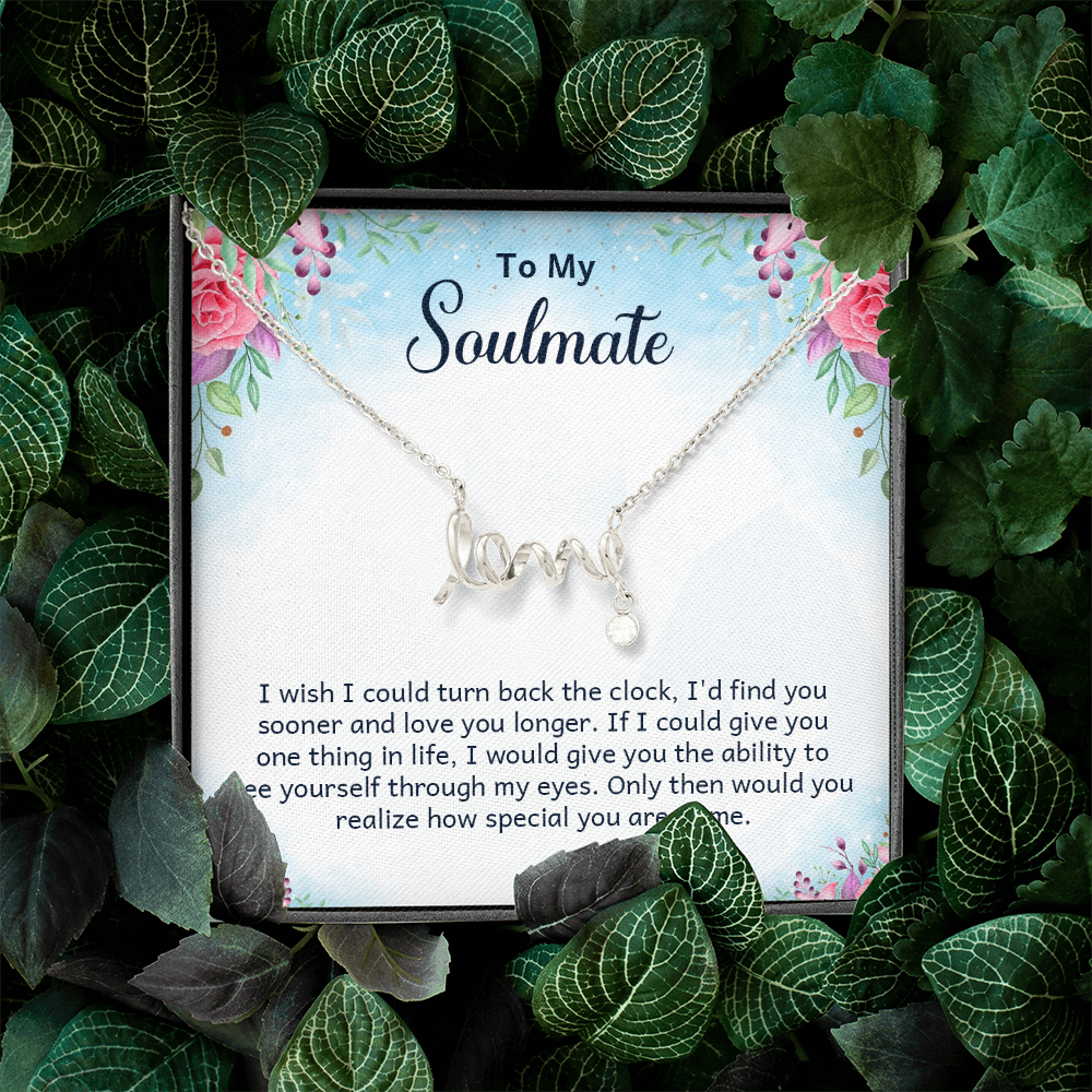 Scripted Love Necklace Gift for Her