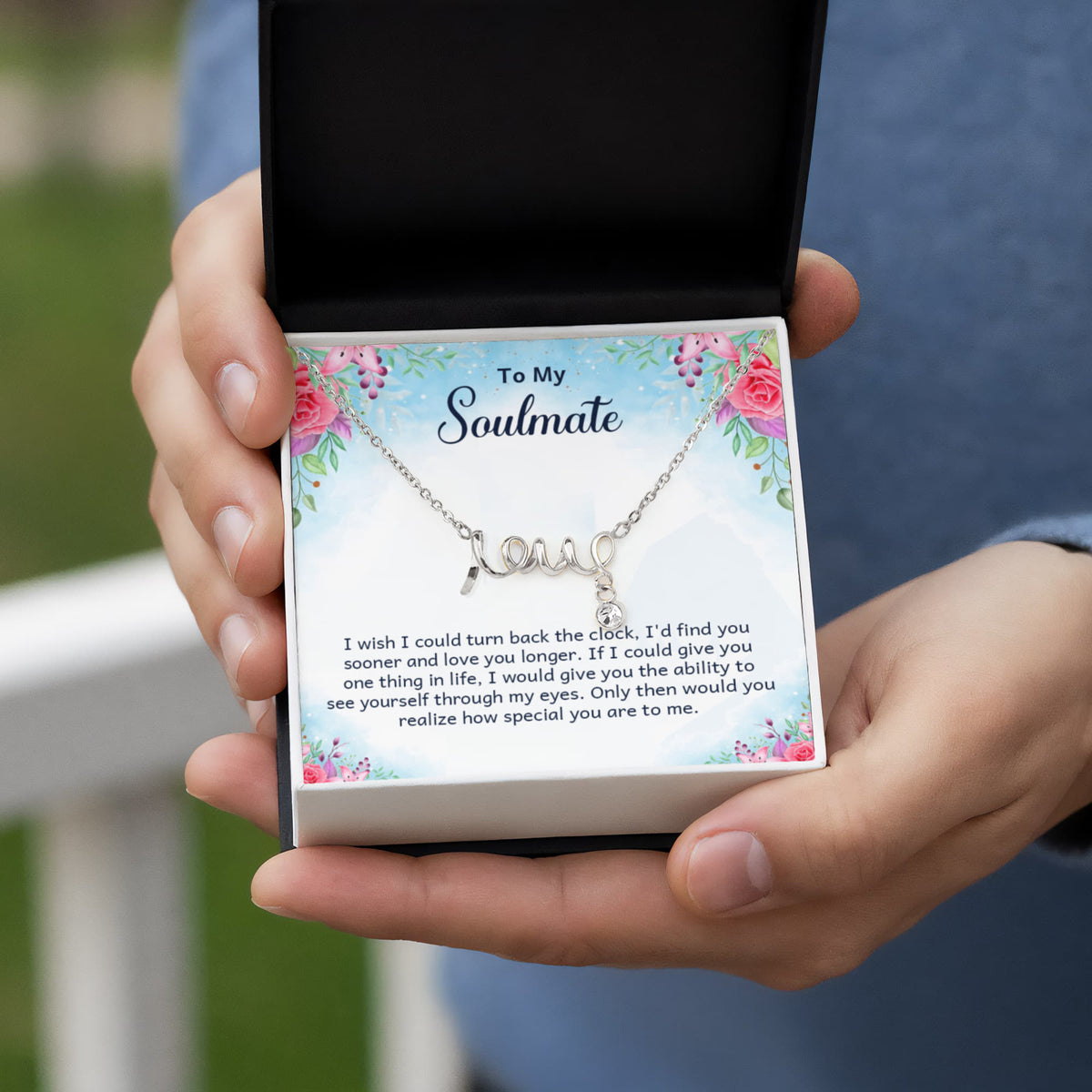 Scripted Love Necklace Gift for Her