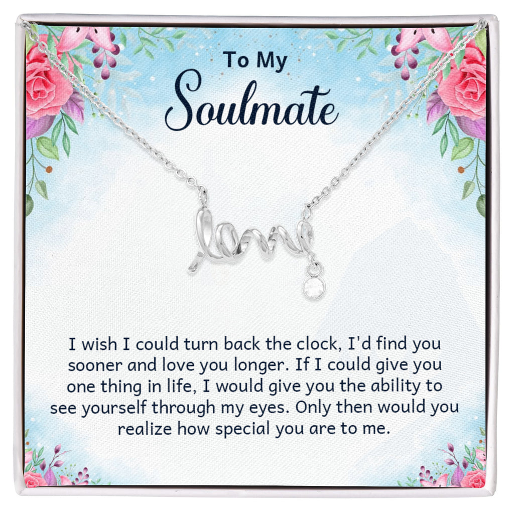 Scripted Love Necklace Gift for Her